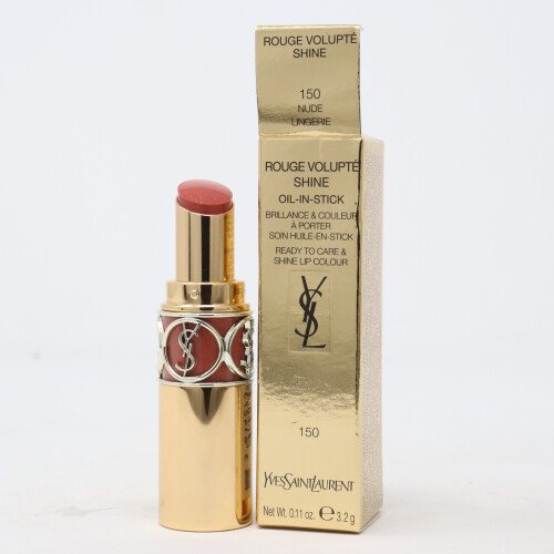 150 Nude Lingerie YSL Rouge Volupte Shine Oil In Stick 0.15oz 4ml New In Box