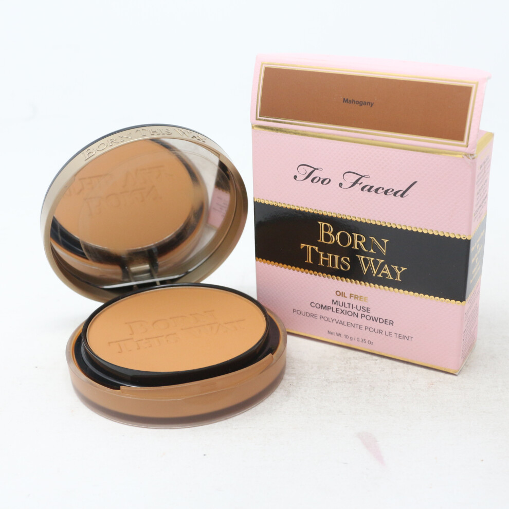 (Mahogany) Too Faced Born This Way Oil Free Powder  0.35oz/10g New With Box