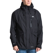 (S, Black) Trespass Mens Corvo Waterproof Windproof Outdoor Walking Hiking Jacket Coat