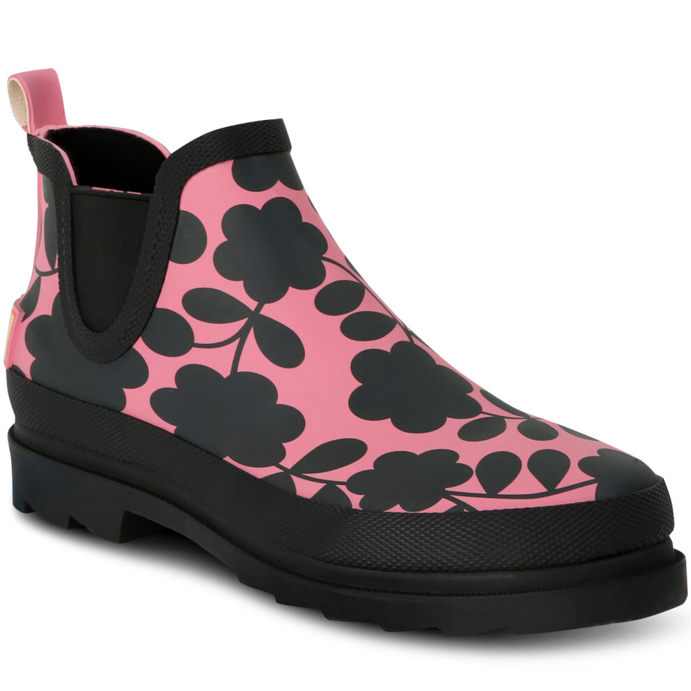 (3 UK, Pink Floral) Regatta Womens Orla Kiely Chelsea Boot Mid Rise Wellies Wellington Boots