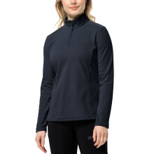 (M, Night Blue) Jack Wolfskin Womens Taunus Half Zip Outdoor Warm Winter Pullover Fleece