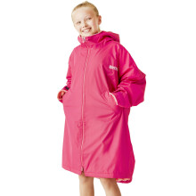 (9-13 Yrs, Pink Potion) Regatta Kids Spirit Of Adventure Hooded Waterproof Warm Drying Changing Robe