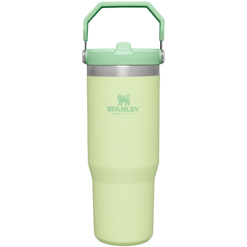 (0.89L, Citron) Stanley 0.89L Classic Iceflow Flip Straw Stainless Steel Camping Travel Tumbler