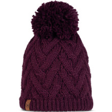 (One Size, Crimson) Buff Unisex Knitted Fleece Lined Warm Winter Beanie Hat