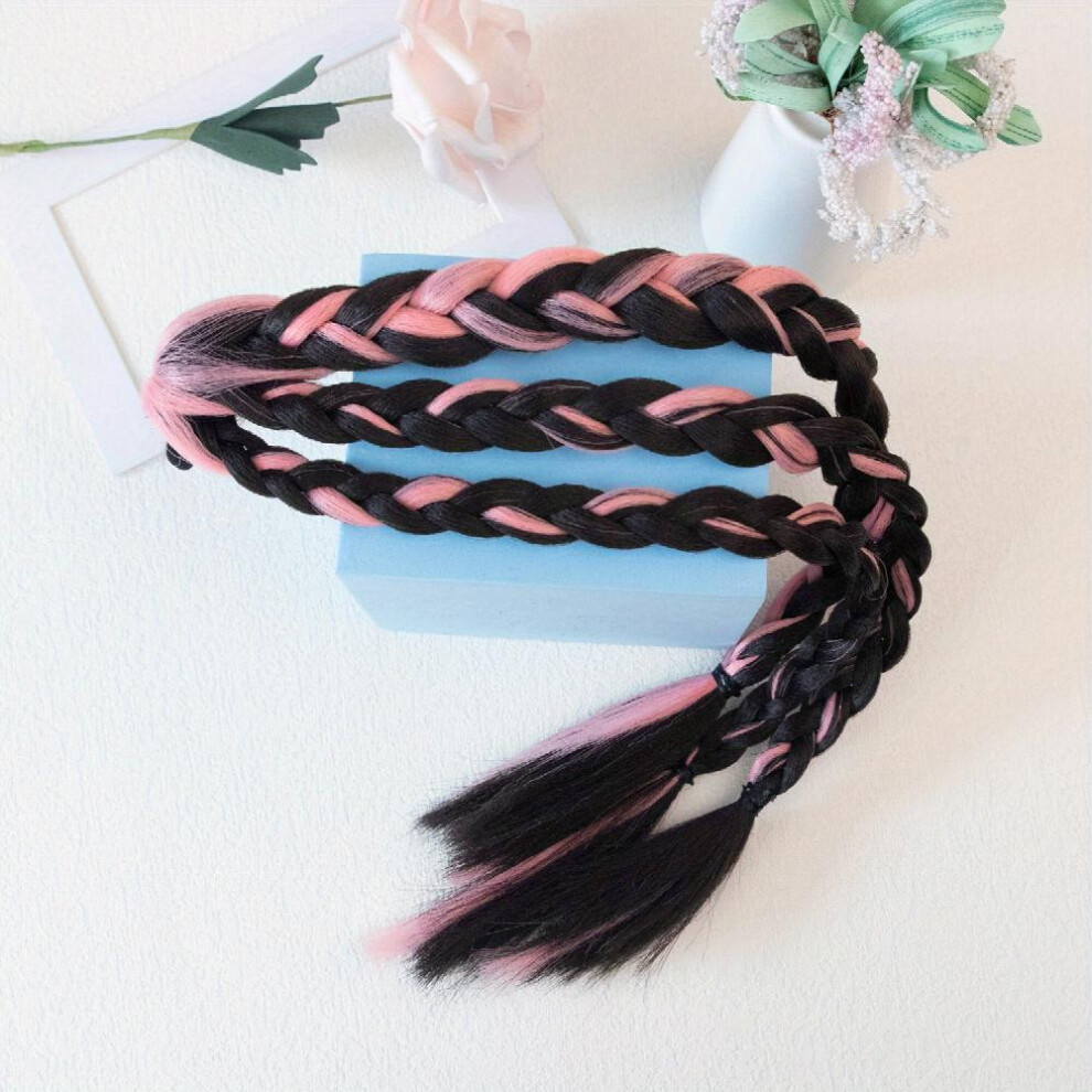 Braided Hair Extensions Synthetic Braided Ponytail Extensions Y2K Hairpiece For Women Girls