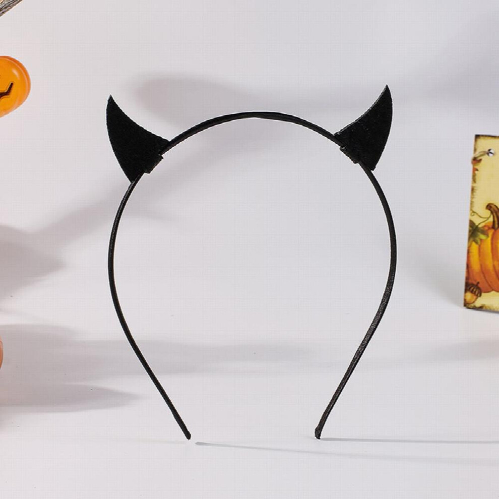 Devil Horns Headband Christmas Cosplay Glitter Devil Costume For Women Toddler And Adult 1pc-image-OPC-PC2GZDZ-NEW