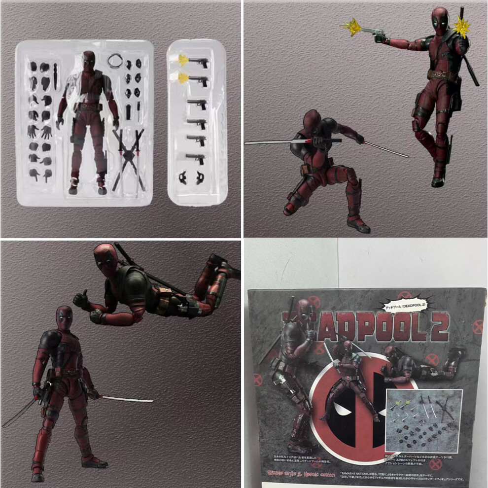 New Deadpool 2 Deadpool Marvel 6" SHF Action Figure KO Ver in Hand