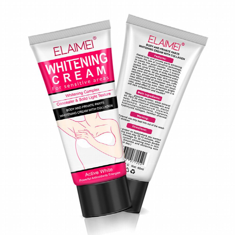 Cream/Dark 1Pc Body Whitening Underarm Brightening Spot Natural Underarm Moisturizes Armpit Neck Knees Private Parts