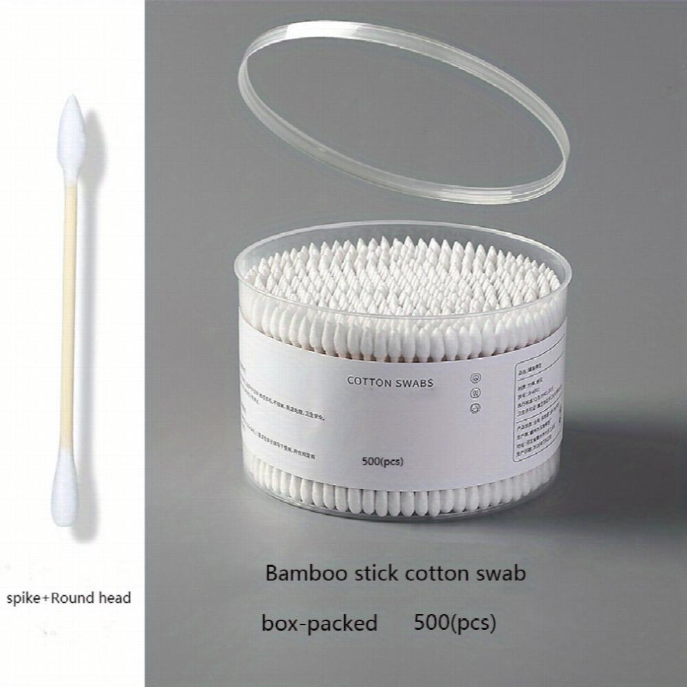 500pcs Disposable Cotton Swabs Double Tip For Ear Nose Clean Excellent Beauty Tools For Effective Makeup And Personal Care