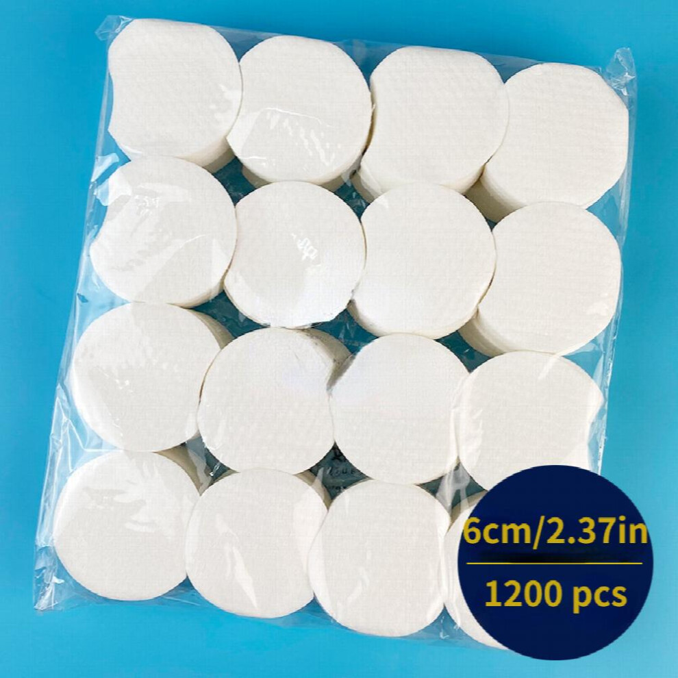 Makeup Pads 1200pcs 600pcs 300pcs Facial Eye Makeup Remover Pads Natural Semicircle Puff Thickened Soft Gentle Disposable Makeup Tools