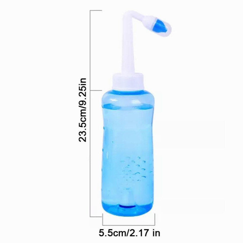 300mL Nose Nasal Wash System Pot Sinus Allergies Relief Rinse Neti Plastic Bottle Equipment Practical