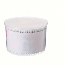 500pcs Disposable Cotton Swabs With Case Round Tip For Ear Nose Clean Excellent Beauty Tools With Case For Effective Makeup And Personal Care