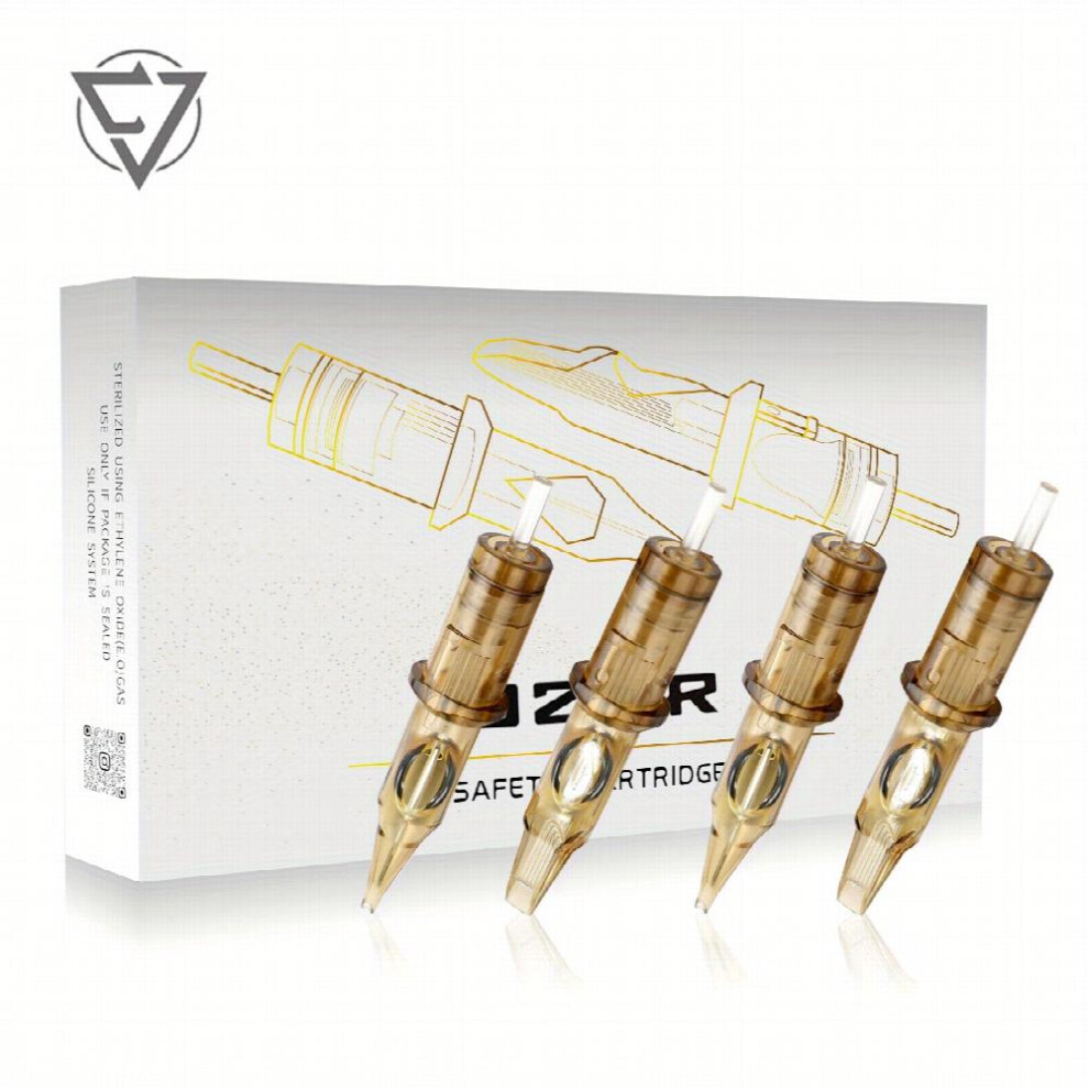10PCS Tattoo Needles Cartridge Round Liner Round Shader Tattoo Needles Ink Cartridge Needles Tattoo Machine Needles Semipermanent Makeup Tool