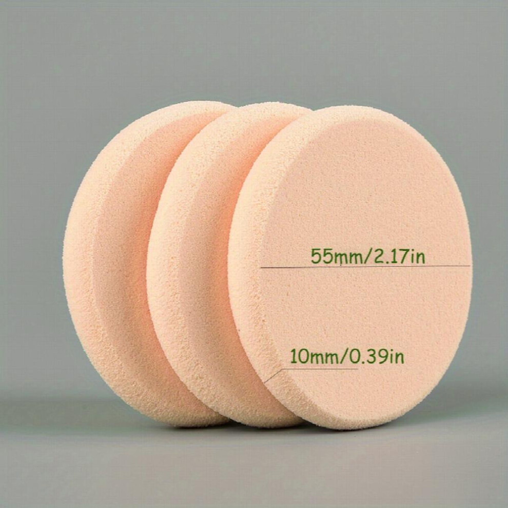 3 Pcs Facial Powder Puff Reusable Makeup Remover Pads Soft Facial Cleansing Sponges Puff For Makeup Removal