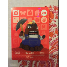 Animal Crossing Amiibo Cards ~006 Resetti