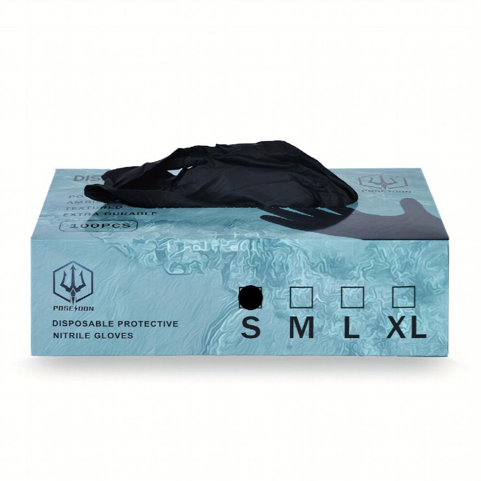 100Pcs Multipurpose Disposable Nitrile Gloves Powder Latex Textured Finger Crafting Painting Gardening Cooking Cleaning Tattoo Supply 885676218221