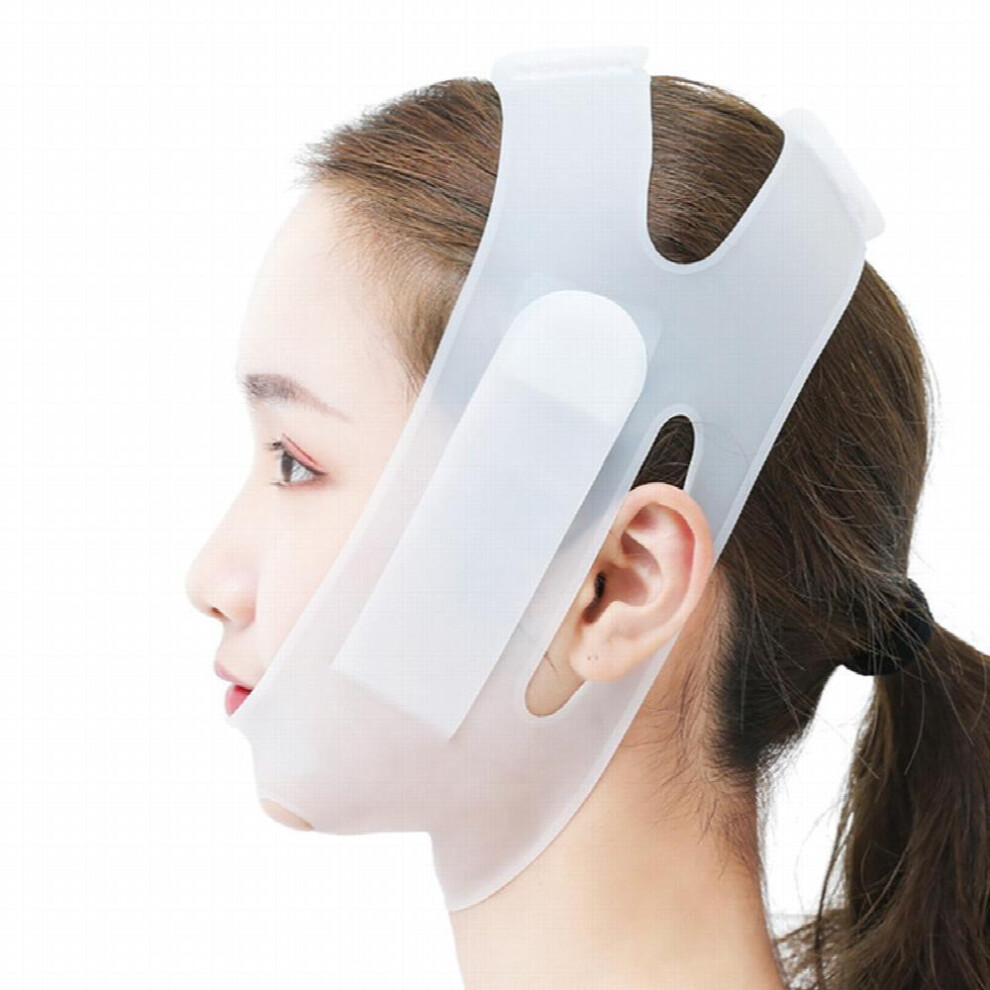 Nano Silicone Mask Lifting V Line Shape Face Lift UP Facial Bandage Mask Cheek Chin Neck Reusable Masks