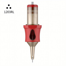 12RL Series Tattoo Integrated Needle Secant Needle Fogging Needle With Non slip Silicone Sleeve Needle Tattoo Acupuncture Green Consumables