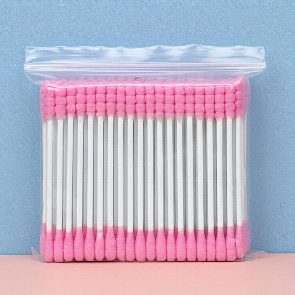 100pcs Cotton Swabs Pointed Round Head Spiral Head Mixed Disposable Makeup Cotton Buds With Paper Sticks Ideal For Makeup Removal Daily Cleaning
