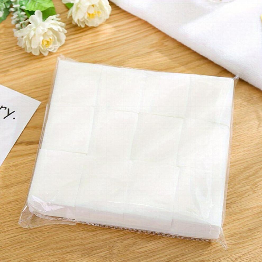 1200pcs Makeup Remover Wipes Cotton Squares Pads Facial Cleansing Towel DIY Acne Rejuvenation Toner Mask Lint Stretchable 100 Cotton Pads For Face