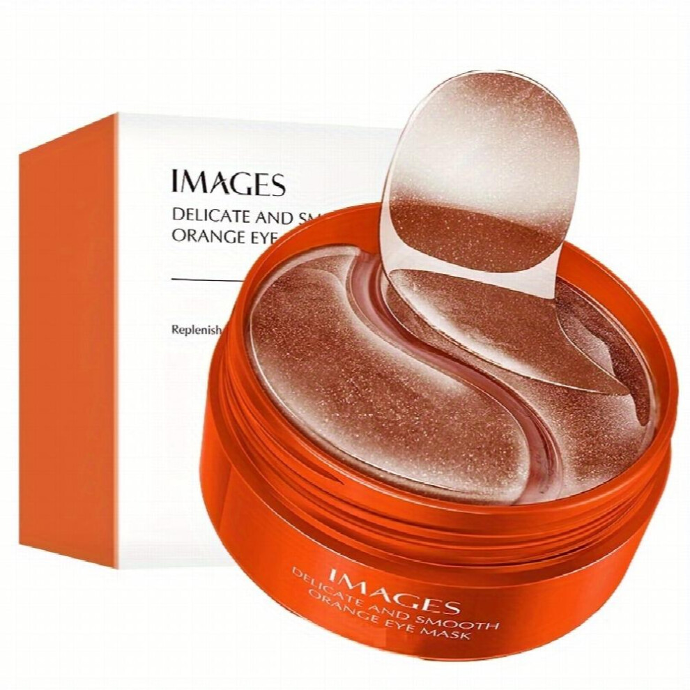 60 pcs Vitamin C Collagen Eye Masks Moisturizing Eye Patches for Wrinkle Reduction and Dark Circle Removal