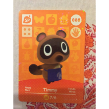 Animal Crossing Amiibo Cards ~008 Timmy