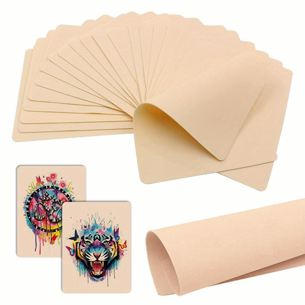 20pcs Double Sided Microblading Practice Skin for Tattoo Eyebrow and Lips Perfect for Beginner and Experienced Tattoo Artists Includes Tattoo Supplies