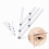 1pc Acrylic Triangle Eyebrow Measurement Ruler Permanent Makeup Stencil Makeup Tools 2