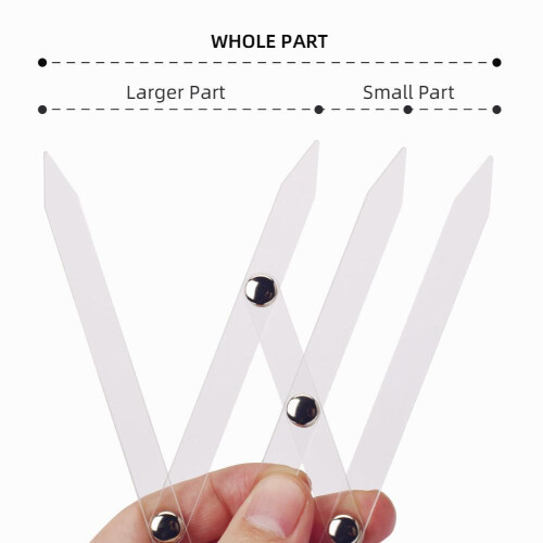 1pc Acrylic Triangle Eyebrow Measurement Ruler Permanent Makeup Stencil Makeup Tools 2