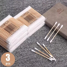300pcs Disposable Cotton Swabs Double Round Tip For Ear Nose Clean Excellent Beauty Tools For Effective Makeup And Personal Care