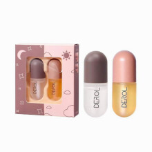 2PCS Night Lip Tint Kit Natural Lip Enhancer Instant Volumising Ginger Gloss For Men And Women Daily Care