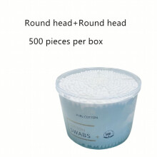 100 600Pcs Disposable Cotton Swabs For Ears Spiral Round Pointed Tip Cotton Buds Suitable For Makeup Daily Cleaning & Makeup Removal Use
