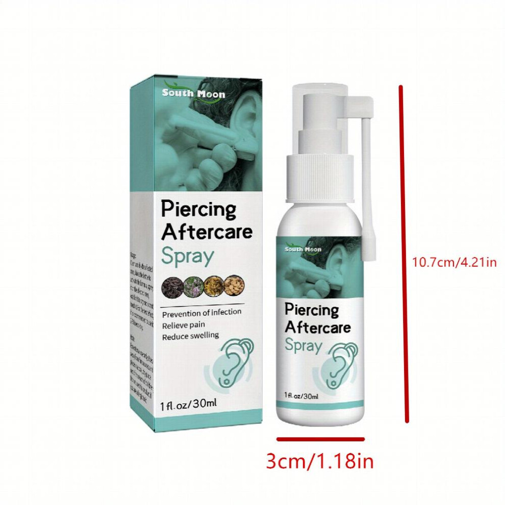 30ml Piercing Aftercare Spray Cleanses For Piercings Nose Ear Piercing Lips And Eyebrow Piercing Cleaning