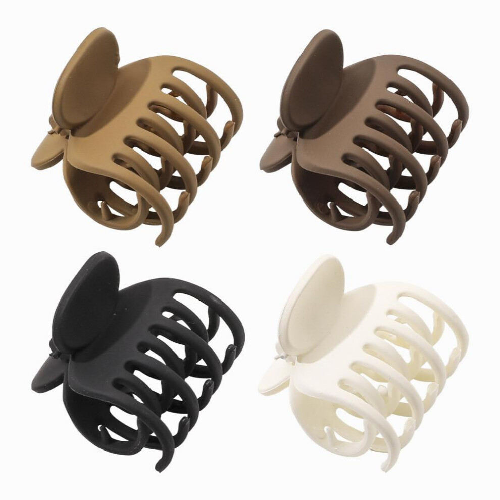 4pcs Small Hair Claw Clips For Women Girls Little Strong Hold Claw Clip For Thin Thick Curly Short Hair 228 6cms Vintage Jaw Nonslip Matte Octopus Hai-image-OPC-PC2GYD2-NEW