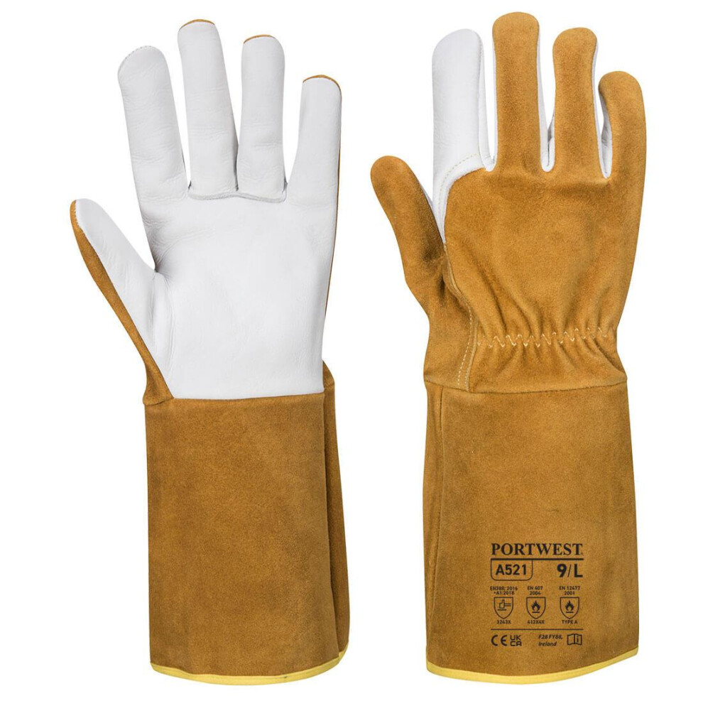 Portwest TIG Cowhide Leather Welding Gauntlets