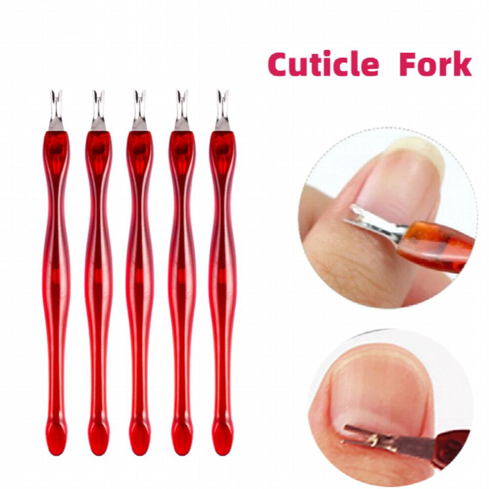 5pcs Set Precision Nail Cuticle Fork for Professional Manicure and Pedicure