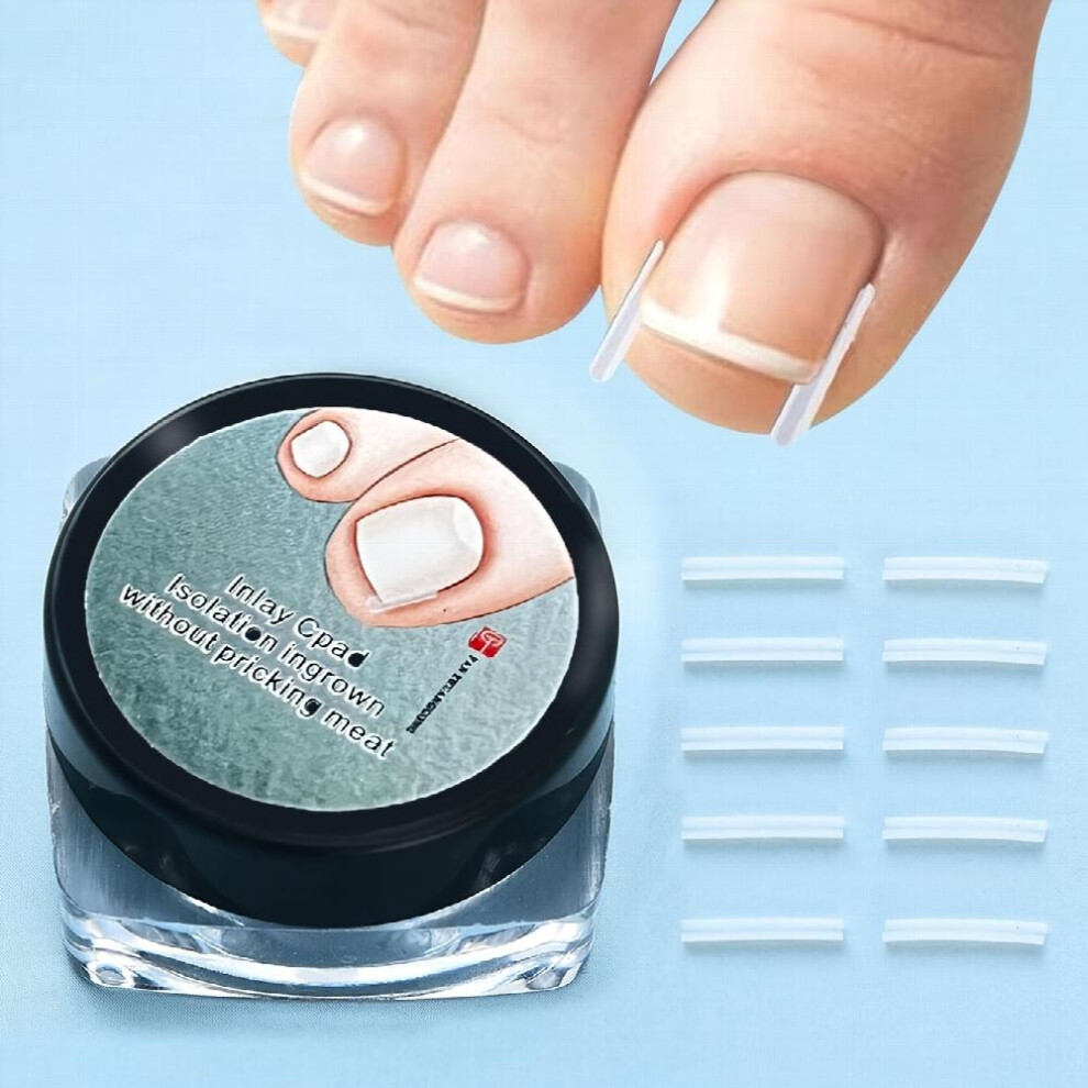 10pcs Ingrown Toenail Corrector Strips Professional Toenail Correction Patches Curved Toenails Straightening Recover Clips Thick Paronychia Correction