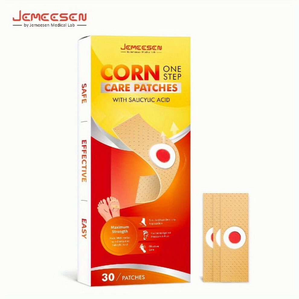 30pcs Salicylic Acid Corn Remover for Feet & Toes Effectively Removes Calluses & Corns Softens & Smoothens Skin 100 Natural Ingredients 100 Painless 1