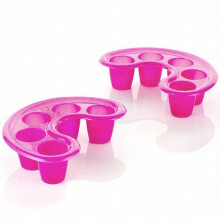 2pcs Manicure Five Finger Split Hand Bowl With 5 Holes To Soften Dead Skin Nail Remover Container Tool Plastic Hand Bowl