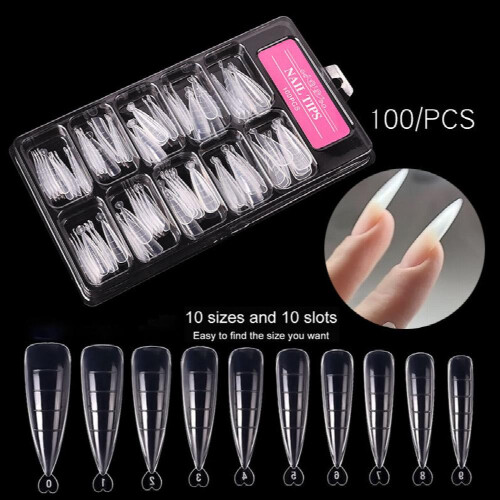 100Pcs Quick Building Nail Mold Tips Dual Nail Extension 2