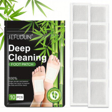 Deep Cleansing Foot Patch Natural Bamboo Vinegar Ginger Powder Foot Pads For Foot Care Adhesive Sheets For Relieve Stress Improve Sleep Relaxation & P