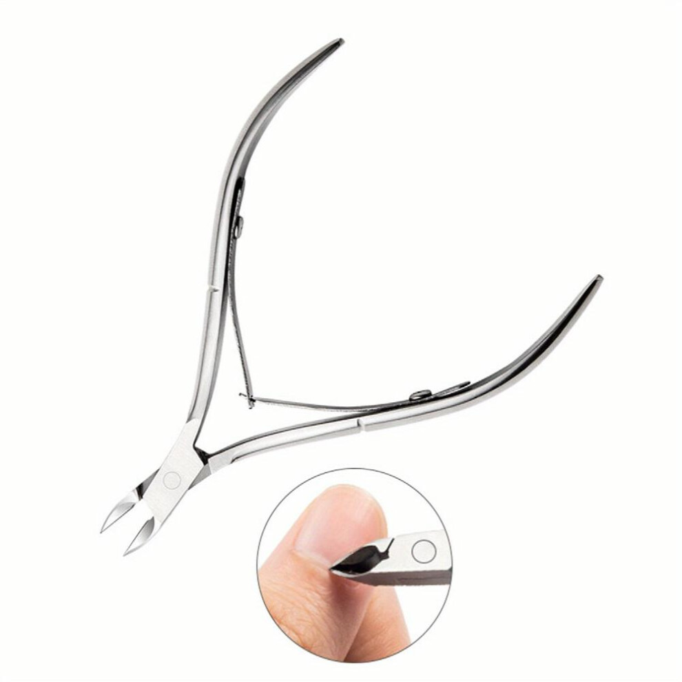 Silver Steel Cuticle Nipper Nail Tools Manicure And Pedicure Kit Nail Art