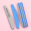 5pcs Washable Double Sided Diamond Nail Buffer Block with Half Moon Shape Perfect for Smooth and Nails 4