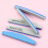5pcs Washable Double Sided Diamond Nail Buffer Block with Half Moon Shape Perfect for Smooth and Nails 6