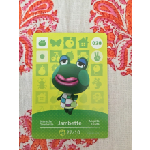 Animal Crossing Amiibo Cards ~028 Jambette