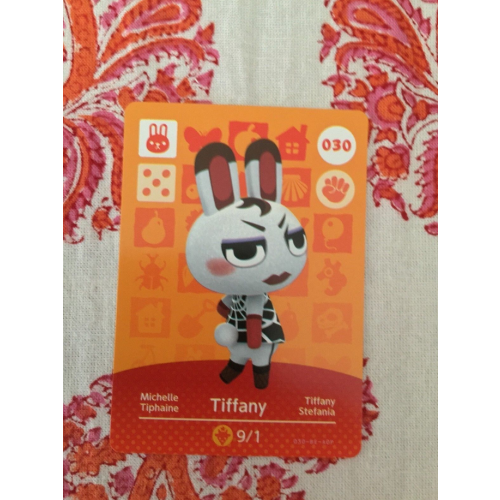 Animal Crossing Amiibo Cards ~030 Tiffany