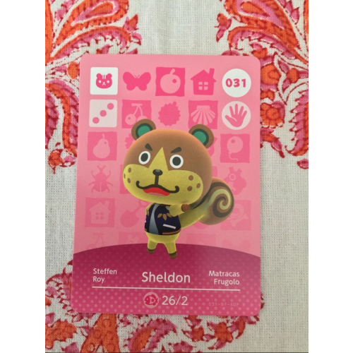 Animal Crossing Amiibo Cards ~031 Sheldon