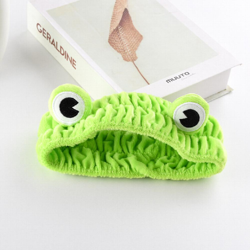 Frog Womens Hair Band Cartoon Animals Hair Hoop Green Elastic Wide brimmed Headband Hair Accessories-image-OPC-PC2H6KP-NEW