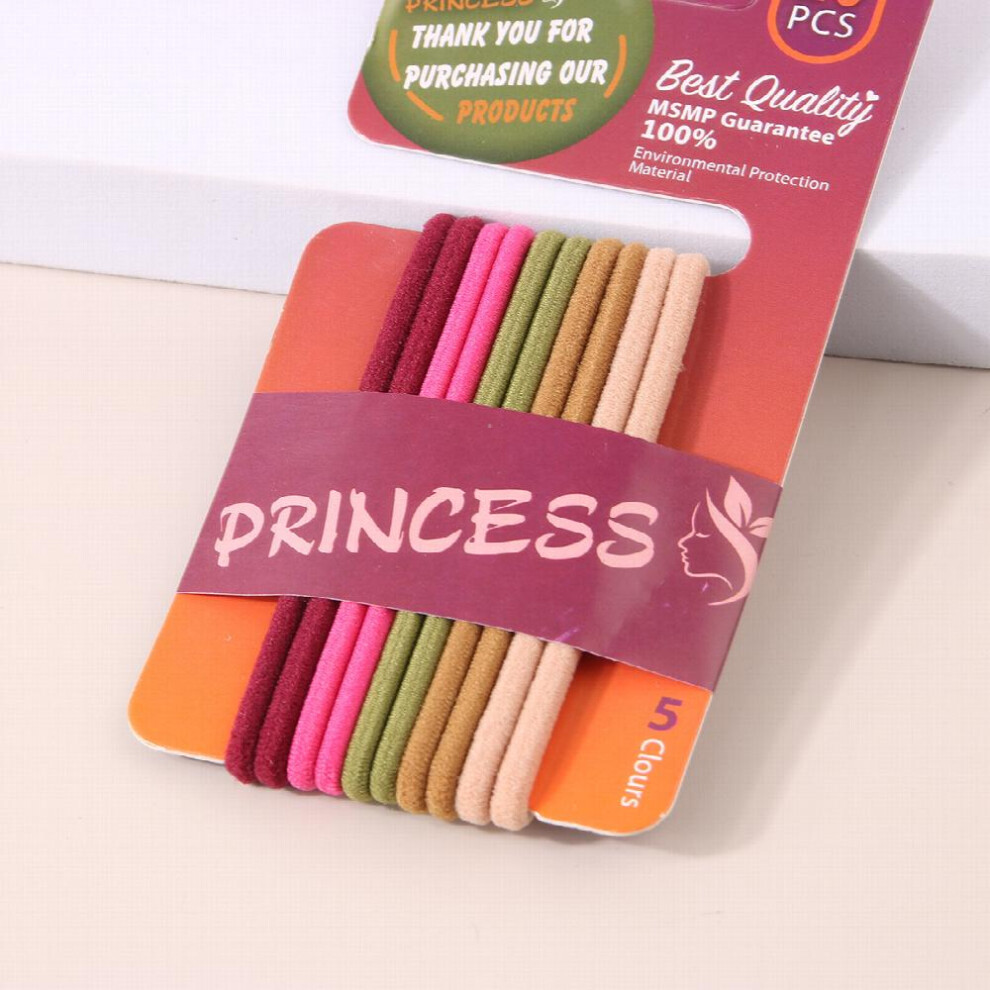 10pcs Girls Hair Tie Colorful Elastic Scrunchie Ponytail Holder Rubber Bands Headband-image-OPC-PC2H6MN-NEW
