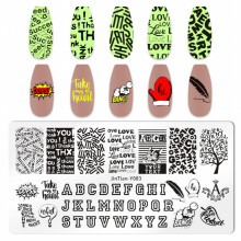 1 pcs Snowflake Flower Animal Nail Art Stamping Plate Perfect for Manicures and Birthday Parties